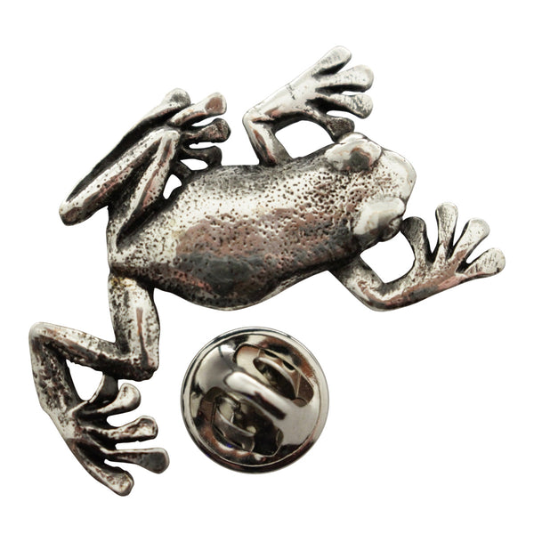 Climbing Tree Frog Pin ~ Antiqued Pewter ~ Lapel Pin ~ Sarah's Treats ...