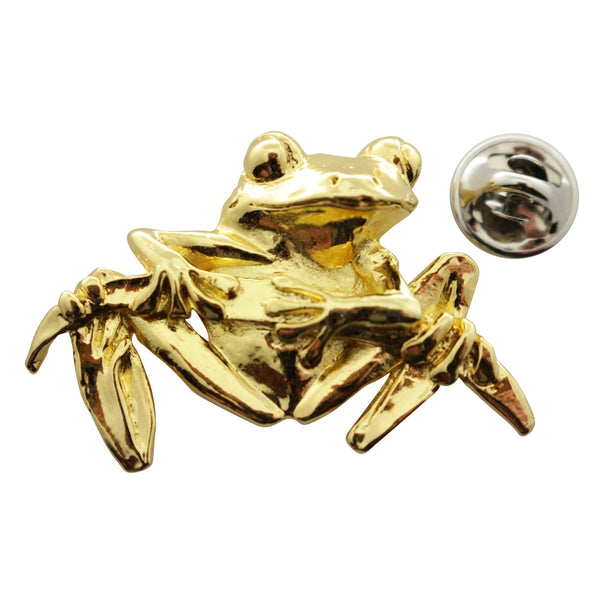 Tree Frog Pin ~ 24K Gold ~ Lapel Pin ~ Sarah's Treats & Treasures