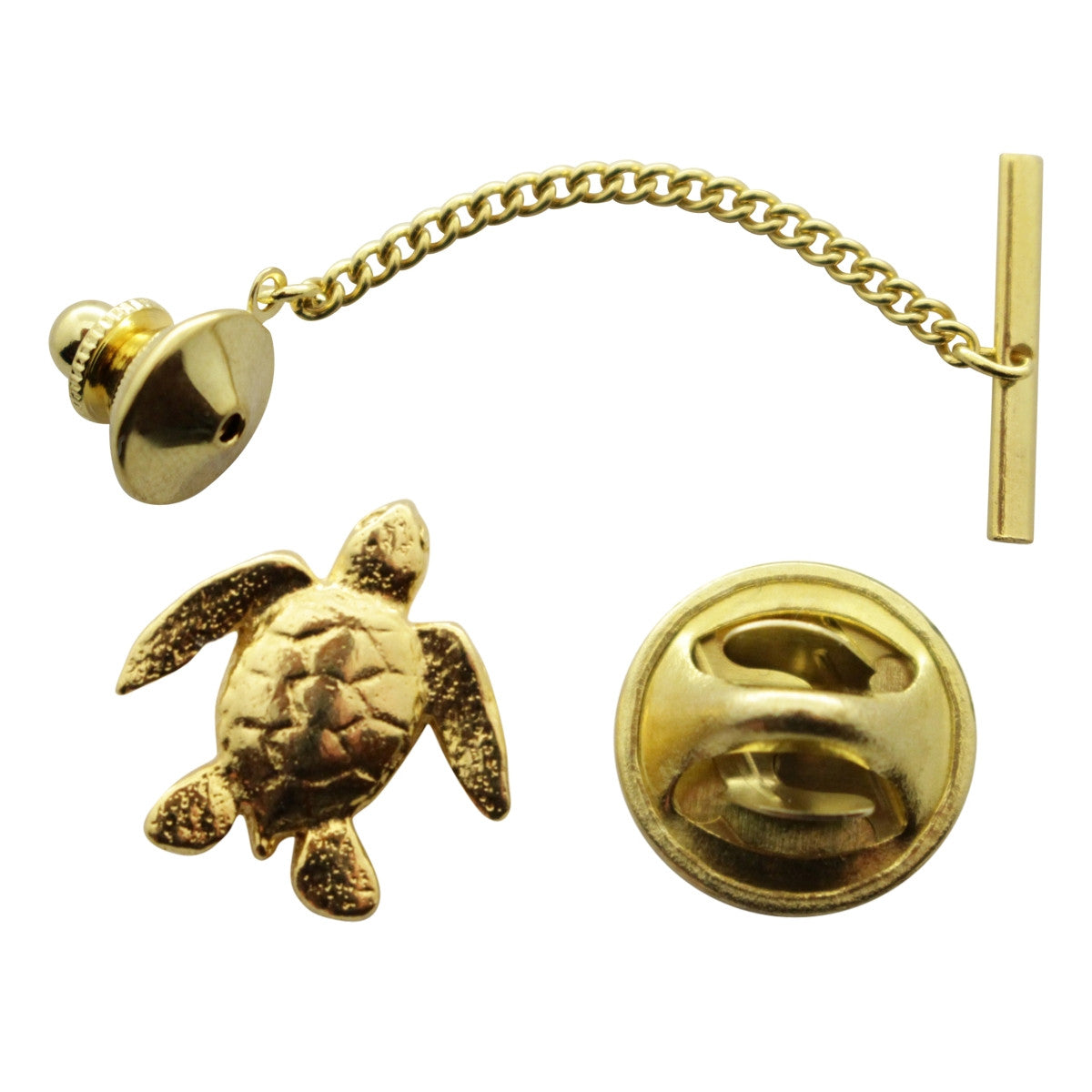 24K Gold Plated Tie Tacks ~ Hand Crafted Art - Sarah's Treats & Treasures